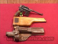 C508R MAUSER BROOM HANDLE WWI MILITARY RED 9 9MM  Mauser Pistols