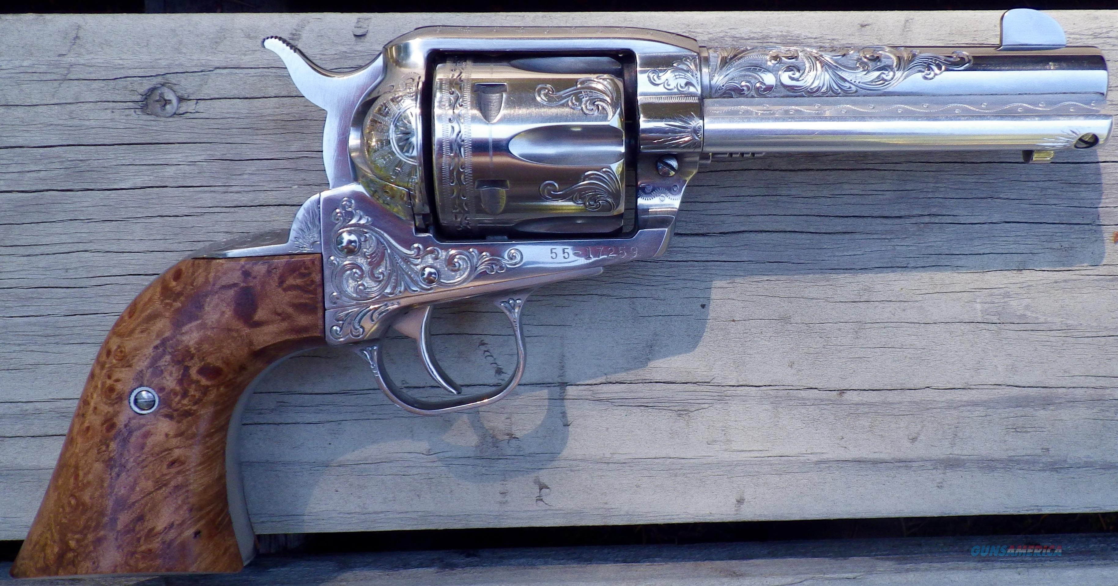 Ruger Vaquero .45 Colt, custom engraved by C. H... for sale