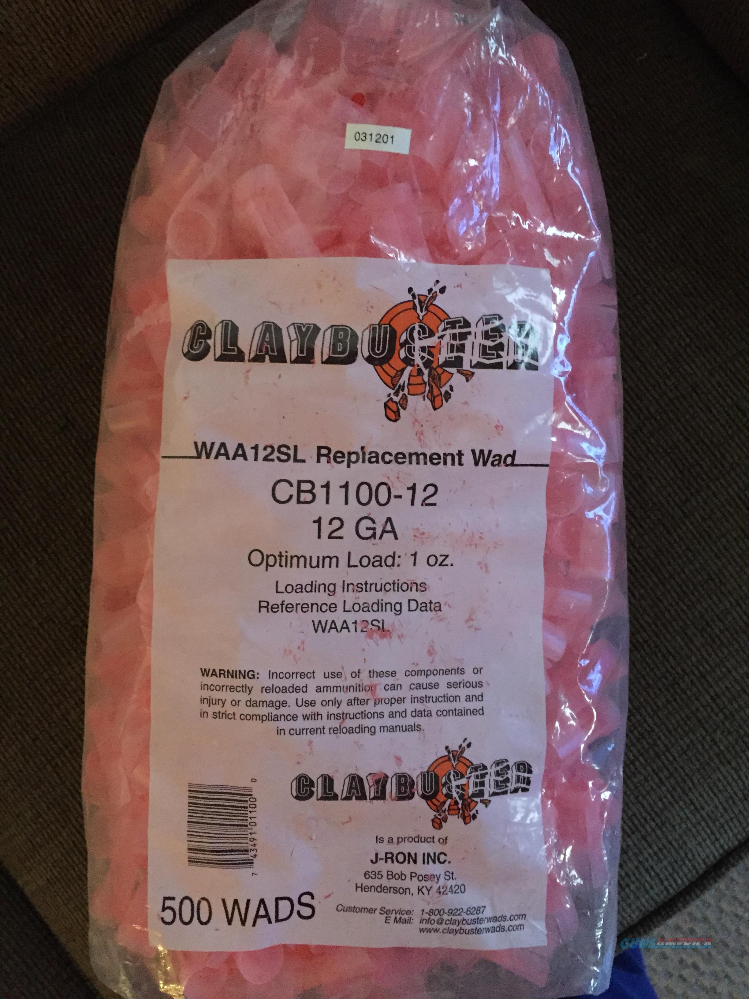 Claybuster Shotshell Wads 12 Gauge CB110012 (R... for sale