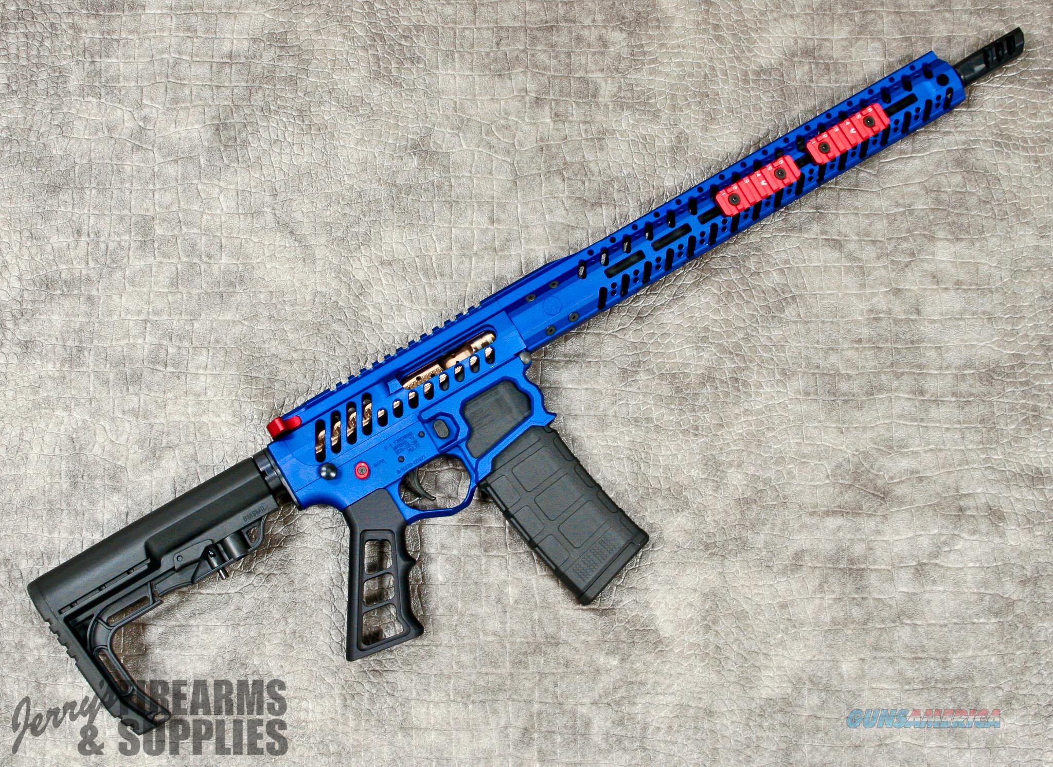 Electric Blue F1 AR15 Skeleton Superlig... for sale
