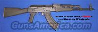 Black Widow AK47-Classic© rifle! GUN-KOTE™ ULTRA-PREMIUM MATTE BLACK+ORIGINAL CHROME LINED THREADED BARREL+BLACK POLYMER STOCKS+THREE 30RD POLYMER MAGAZINES+ORIGINAL SLANT MUZZLE BREAK+ORIGINAL BAYONET LUG+TRUE HI-CAPACITY DIMPLED RECEIVER!  AK-47 Rifles (and copies) > Full Stock