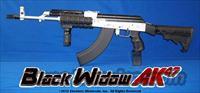 BLACK WIDOW AK47© CUSTOM BUILT IN THE USA! UNIQUE GUN-KOTE™ BRUSHED STAINLESS FINISH!  AK-47 Rifles (and copies) > Full Stock