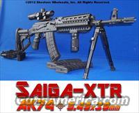 SAIGA-XTR AK74 TACTICAL RIFLE PACKAGE! GUN-KOTE™+1X4 CQB SCOPE+THREADED MUZZLE+BIPOD+MORE!  Saiga Rifles
