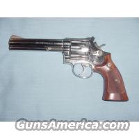 S&W Nickel Model 586 6" .357  Smith & Wesson Revolvers