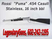 Rossi "PUMA" 16 lever action .454 Casull  Rossi Rifles > Cowboy