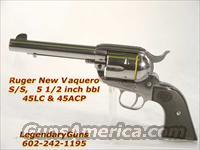 Ruger New Model Vaquero .45 LC and .45 ACP  Ruger Single Action Revolvers > Cowboy Action