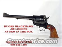 Ruger Blackhawk blue, .30 CARBINE  used,  Ruger Single Action Revolvers > Blackhawk Type