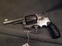 S+W M1899 38Sp 4" nickel  Smith & Wesson Revolvers > Pre-1945