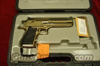 MAGNUM RESEARCH DESERT EAGLE 50AE 6" TITANIUM GOLD NEW   Desert Eagle/IMI Pistols > Desert Eagle