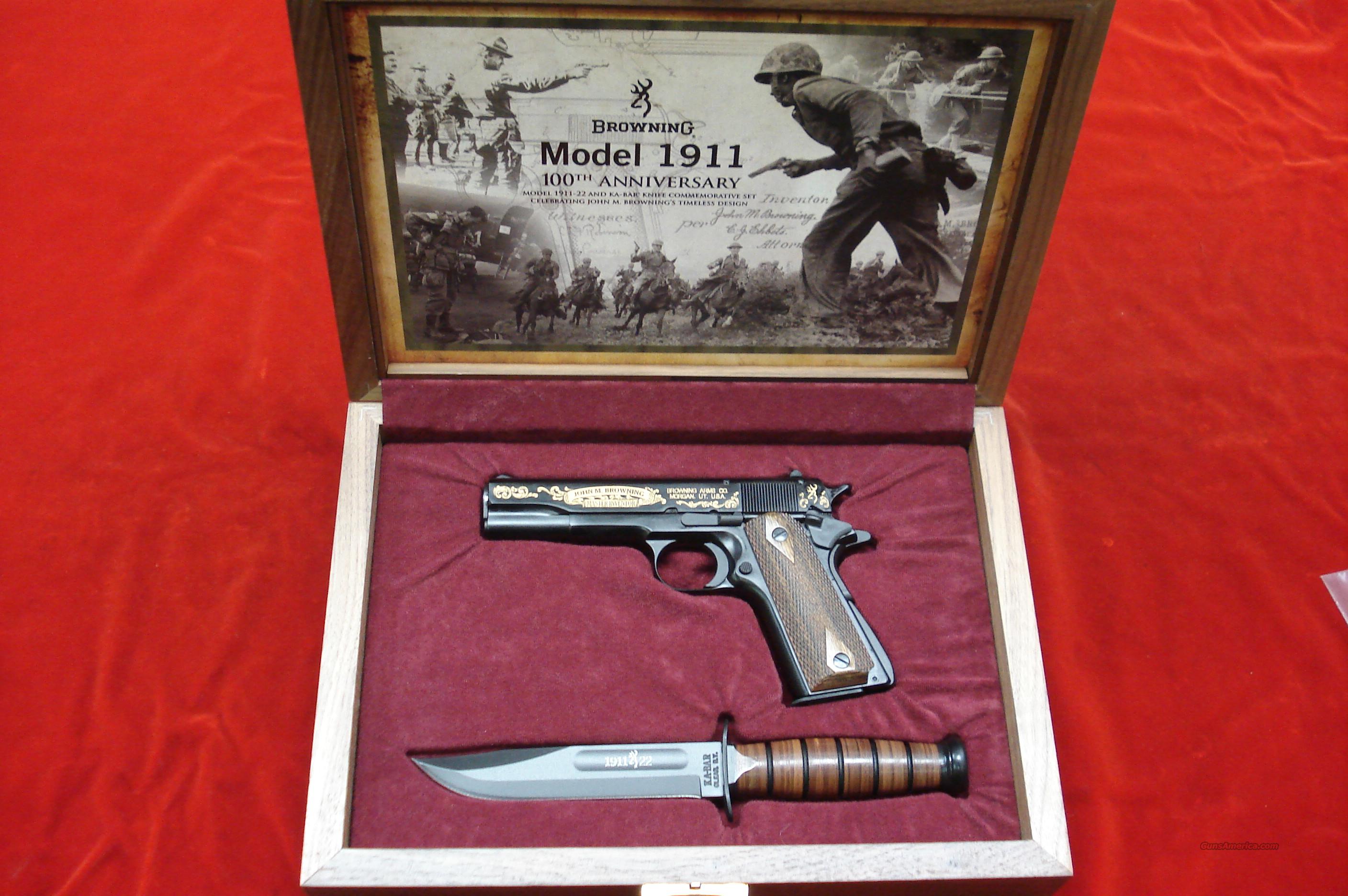 BROWNING 191122 CASED COMMEMORATIVE WITH KABA... for sale