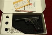 RUGER 22/45 MKIII 4.5" THREADED BULL NEW (P45GMK3RPI)  Ruger Semi-Auto Pistols > Mark I & II Family