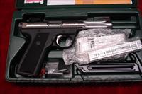 RUGER MKIII 22/45 HUNTER 4.5" STAINLESS FLUTED 22CAL. NEW (KP45HMKIII)  Ruger Semi-Auto Pistols > Mark I & II Family