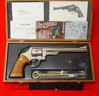 Model 29-2 Nickel in Walnut Presentation Case with Papers  Smith & Wesson Revolvers > Full Frame Revolver