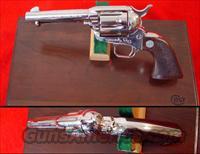 Colt SAA 3rd Gen. 4&3/4" Nickle Finish New in Walnut Case  Colt Single Action Revolvers - 3rd Gen.