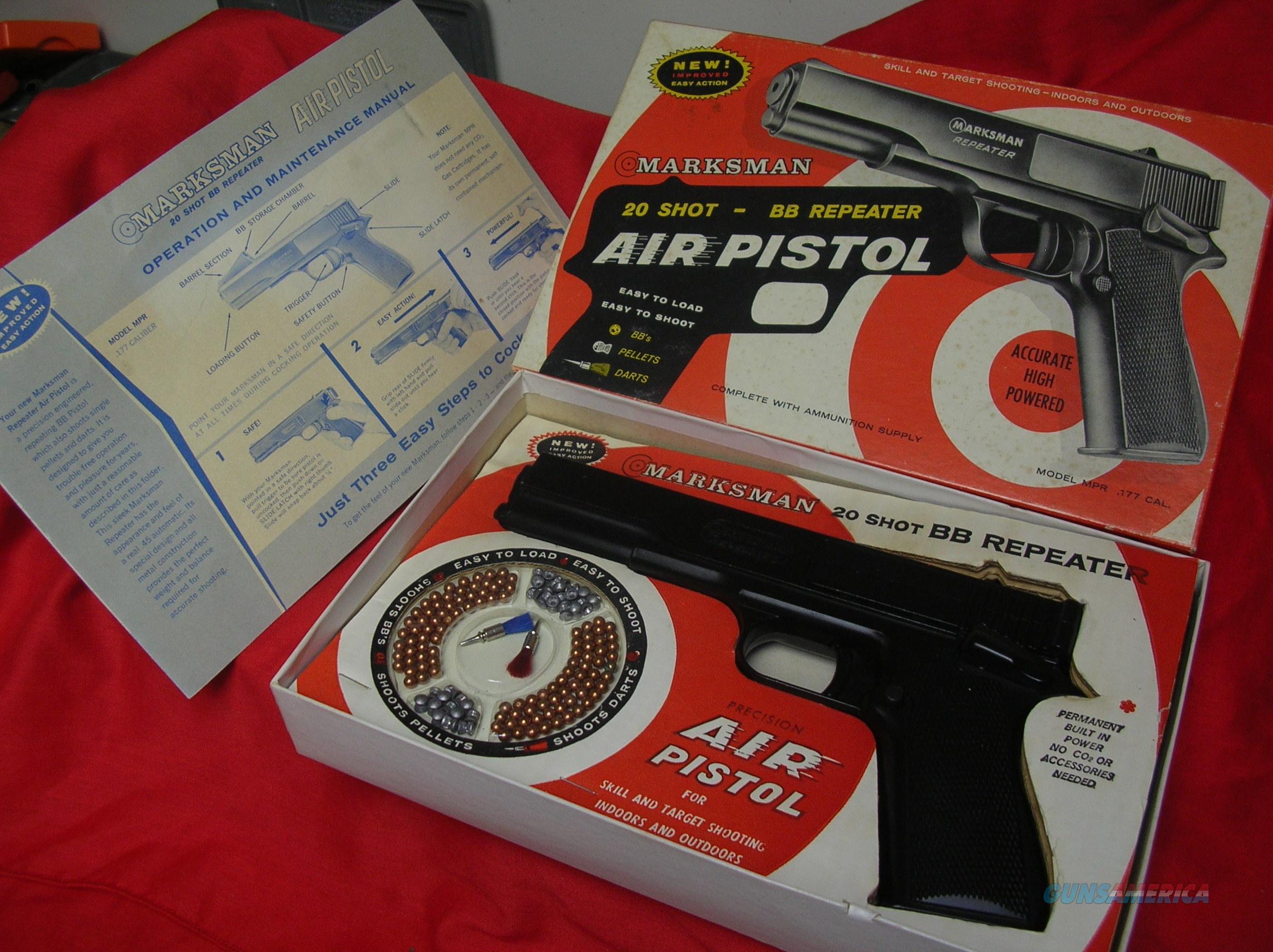 MARKSMAN 20 SHOT BB REPEATER AIR PISTOL for sale