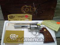 Colt Diamondback 4” 38 Special, NICKEL Free Shipping  Colt Double Action Revolvers- Modern