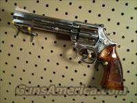 S&W Model 586 Nickel 6" Free Shipping  Smith & Wesson Revolvers > Full Frame Revolver
