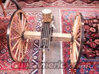 VALLEY ENGRAVING 1878 GATLINGS BATTERY GUN 1/2 SCALE 22LR  Custom Rifles > Cowboy Action