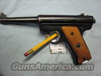 Ruger standard model 4.75" barrell & wood grips  Ruger Semi-Auto Pistols > Mark I & II Family