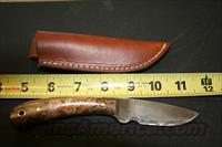 HESS CAPER 2.5 inch total length, 1095 high carbon steel, 1/8" thick blade  Knives/Swords > Knives > Fixed Blade > Hand Made