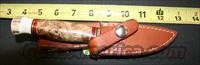 HESS KNIFE MOD WHITETAIL 3.25" BLADE, MAPLE BURL WOOD STAG PAUMEL, FREE POSTAGE  Knives/Swords > Knives > Fixed Blade > Hand Made