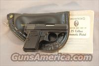 Browning Baby Pocket Auto with pouch and booklet  Browning Pistols > Baby Browning