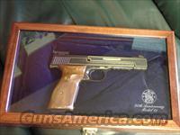 Smith & Wesson Model 41,22lr,50th Anniversary,#156 of 500,scroll engraved,24k gold accents,presentation case & all papers  Smith & Wesson Pistols - Autos > .22 Autos