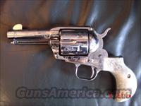 Ruger Gary Reeder Custom Bandit series,enraved,3 1/2"45LC,polished stainless,birdshead grip frame,Mongolian Stag grips,action job,etc  Custom Pistols > Cowboy Action
