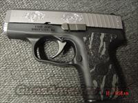Kahr Arms CM9,2 tone,engraved slide,9mm,Diamond grit on grips-unique,box & all manuals & papers,with 2 stainless mags  Kahr Pistols