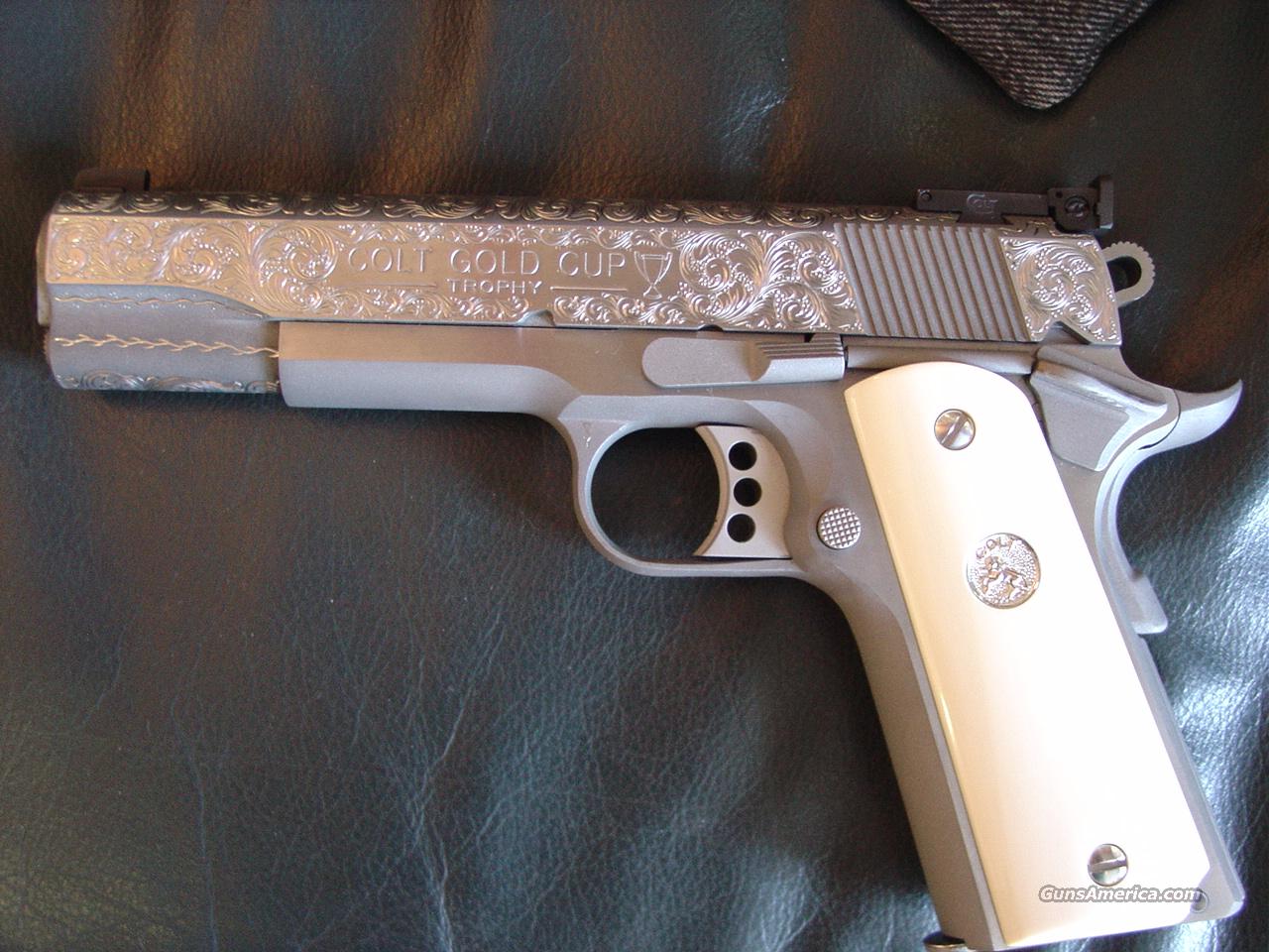 Colt 1911,Gold Cup Trophy,45acp,5",fully scroll... for sale