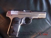 Colt 1903, 32 ACP,3 1/2"barrel,hammerless,re-finished,nickel,made in 1918-94 years old,soft case,blue magazine,black grips,nice gun for the age  Colt Automatic Pistols (.25, .32, & .380 cal)