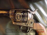 Colt SAA 44-40,non-fluted cylinder, Gold engraved,Winchester Colt Commemorative,7 1/2" barrel,box & manual,rare !   Colt Commemorative Pistols