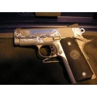 Defender ENGRAVED 45 MA OK  Colt Automatic Pistols (1911 & Var)