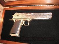 DESERT EAGLE ENGRAVED  50 FULLY ENGRAVED NICKEL  Desert Eagle/IMI Pistols > Desert Eagle