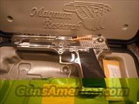 DESERT EAGLE 50AE POLISHED NICKEL FREE SHIP  Magnum Research Pistols