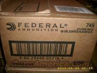  Federal 745 22 LR Ammo 5250 Round Case   Ammunition