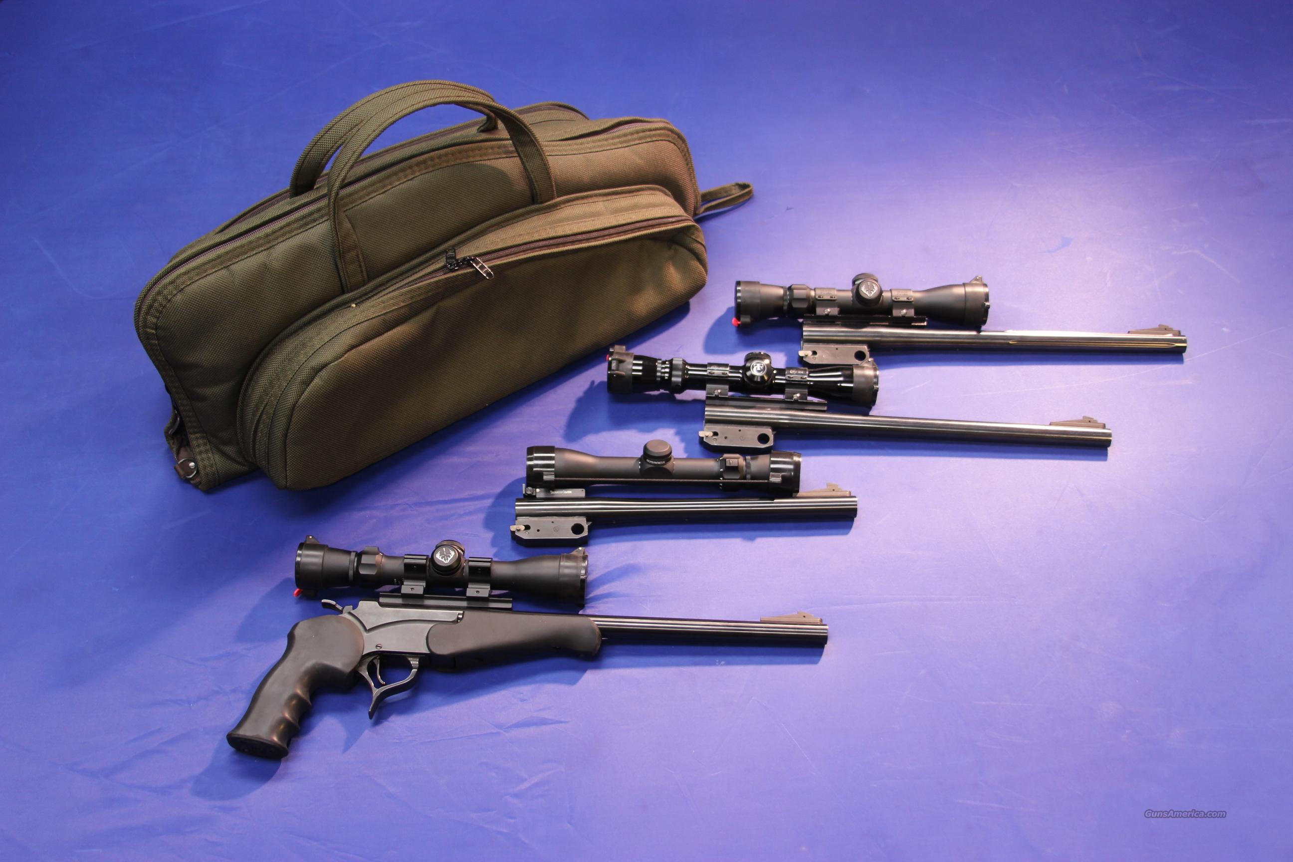 THOMPSON CENTER ENCORE PISTOL W/ 4 BARRELS & 4 for sale