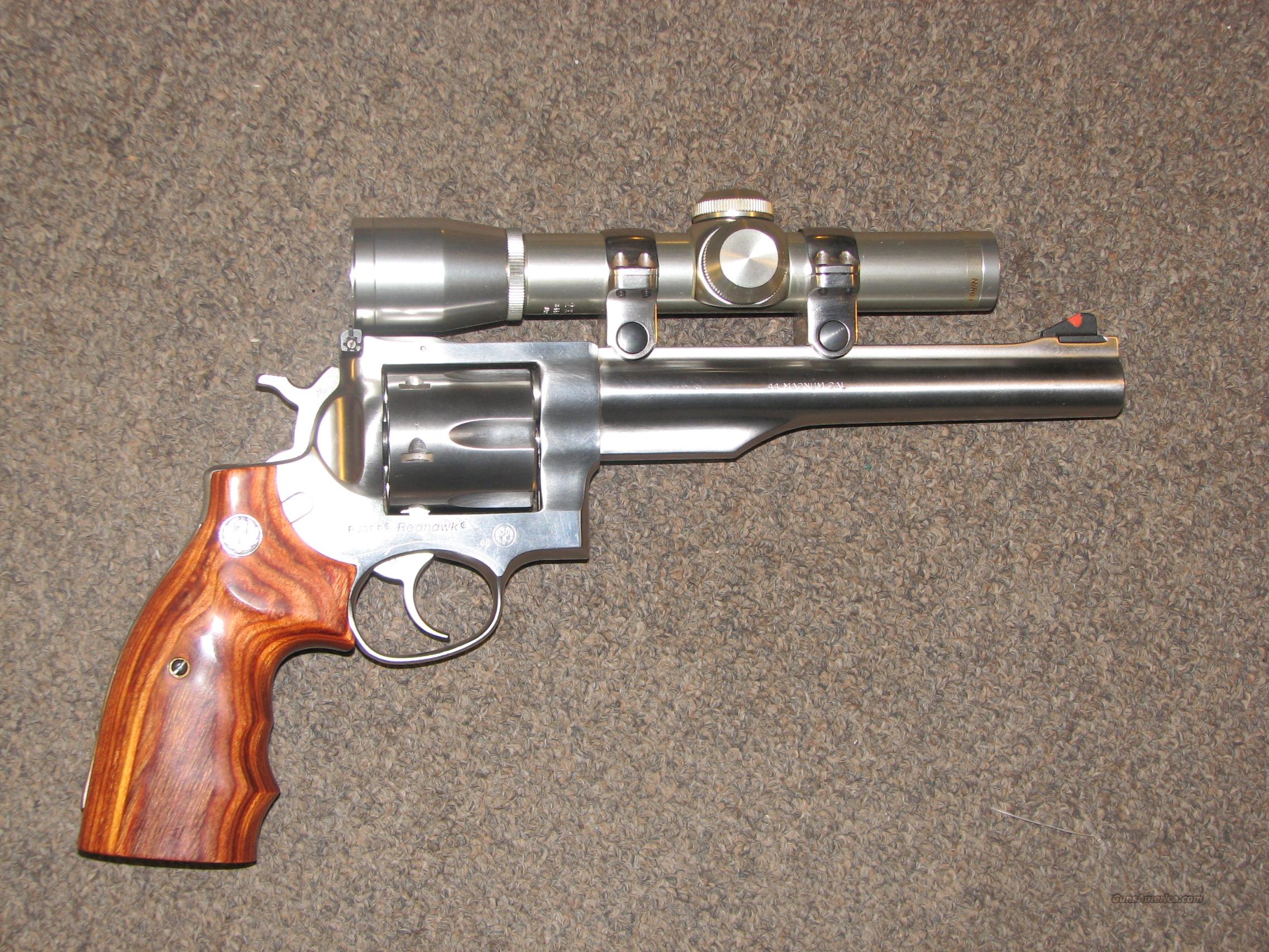 RUGER REDHAWK .44 MAG SS w/ NIKON 2x20 HANDGUN for sale