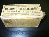 50 Cartridges .30 Cal Carbine M1  Collectible Cartridges