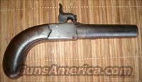 LARGE PERCUSSION CAP BOXLOCK GREATCOAT PISTOL  Antique (Pre-1899) Pistols - Perc. Misc.