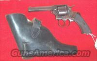RARE WEBLEY SOLID FRAME HOLSTER MODEL REVOLVER .422 CAL. WITH ORIGINAL HOLSTER  Webley Pistols
