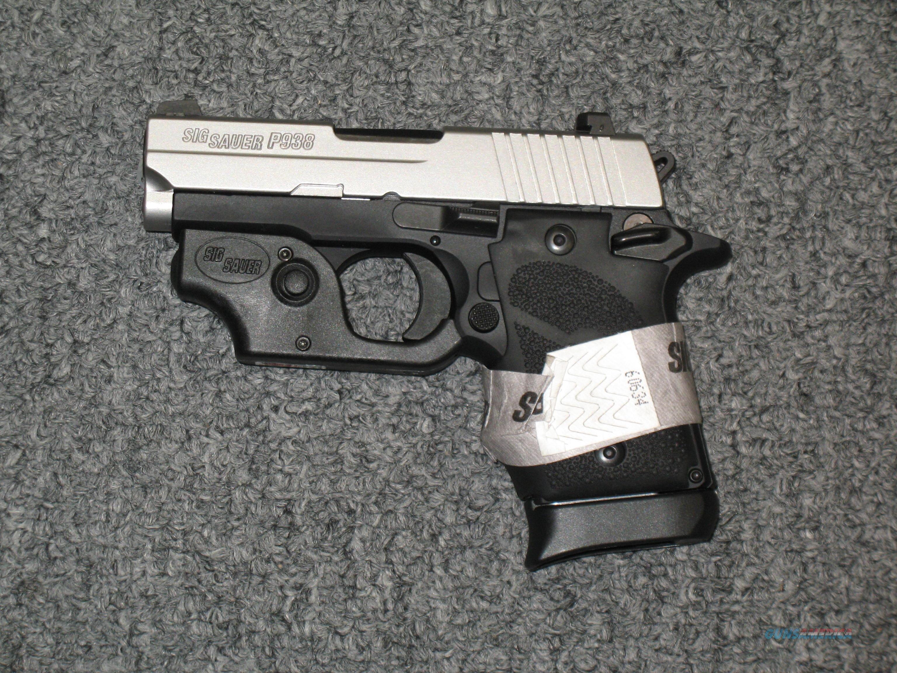 P938 wred dot laser, night sights, holster .9mm for sale (953087784)