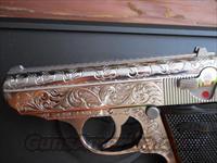 Fully Engraved Walther PPK 380acp stainless  Walther Pistols > Post WWII > PPK Series