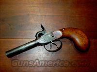 PERCUSSION DOUBLE HAMMER .44 CAL PISTOL  Antique (Pre-1899) Pistols - Perc. Misc.