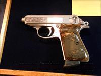 Walther PPK/S Engraved with Display case. NICE!  Walther Pistols > Post WWII > PPK Series