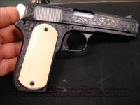 ENGRAVED COLT MODEL 1903 38 AUTO  W/IVORY GRIPS  Colt Automatic Pistols (.25, .32, & .380 cal)