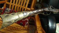 ORIGL. ANTIQUE FANCY PERC. KENTUCKY LONGRIFLE DELUXE   Antique (Pre-1899) Rifles - Perc. Misc.