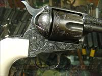 COLT SAA 1ST GEN ENGRAVED W/IVORY GRIPS 41 CAL 4 3/4 IN BRL  Colt Single Action Revolvers - 1st Gen.