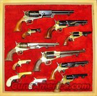11 GUN PERCUSSION DISPLAY  **  $2499.00  Uberti Pistols > Percussion