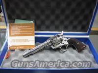 Colt SAA 3rd Gen .45 Nickel Factory Engraved  Colt Single Action Revolvers - 3rd Gen.